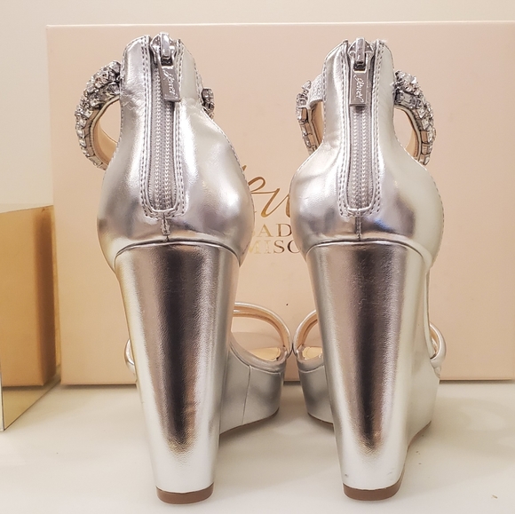 Badgley Mischka Jewel silver Kathleen rhinestone - Picture 7 of 9